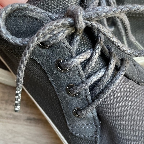 Sperry Top-Sider Canvas/Suede Ankle Height Boat Shoe/Sneaker Gray/Blue Size 6 - Picture 3 of 7